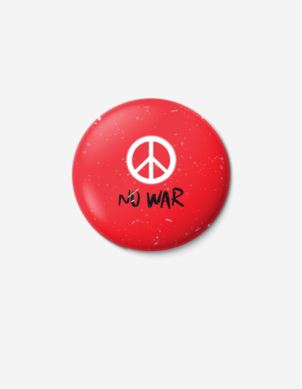 "No War" Vintage Badge